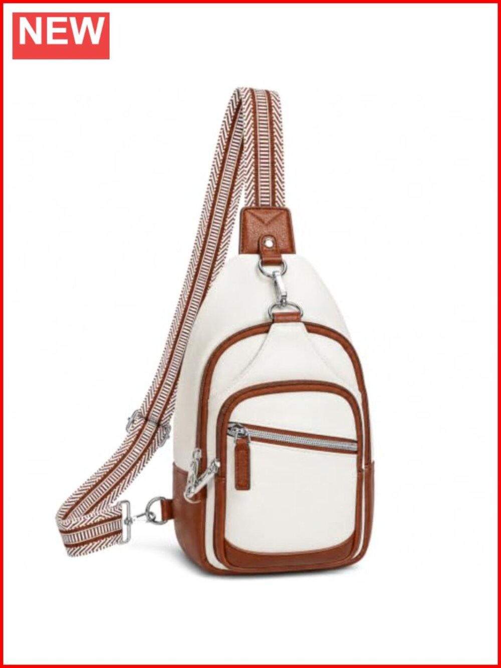 Anti-Theft Crossbody Bag RFID Blocking Faux Leather Sling Purse Travel